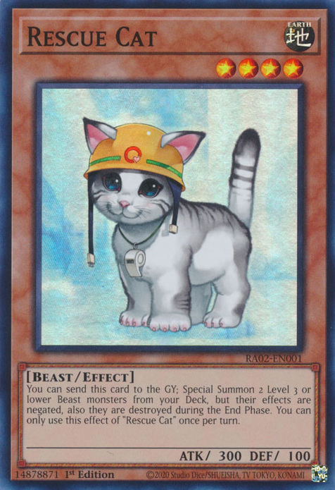 Rescue Cat, 25th Anniversary Rarity Collection II · RA02-EN001