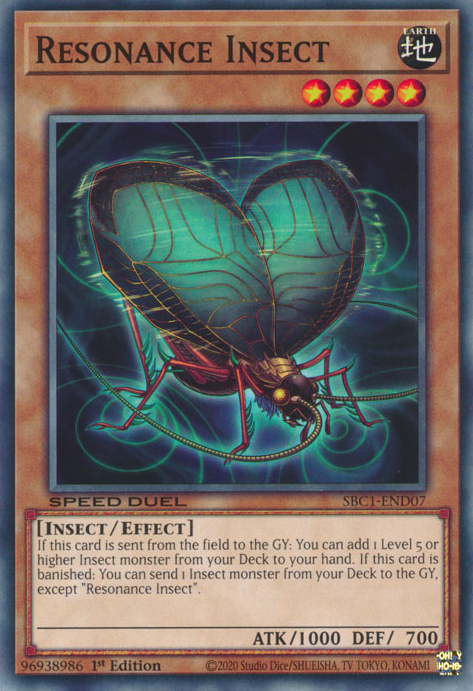Resonance Insect, Speed Duel: Streets of Battle City · SBC1-END07