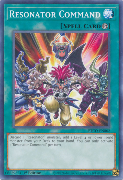 Resonator Command, Eternity Code Premiere! promotional card · ETCO-EN062