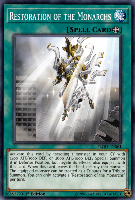 Restoration of the Monarchs, Flames of Destruction Sneak Peek Participation Card · FLOD-EN061