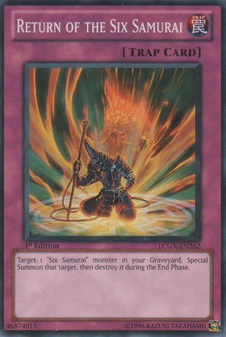 Return of the Six Samurai, Legendary Collection 2: The Duel Academy Years Mega Pack · LCGX-EN262
