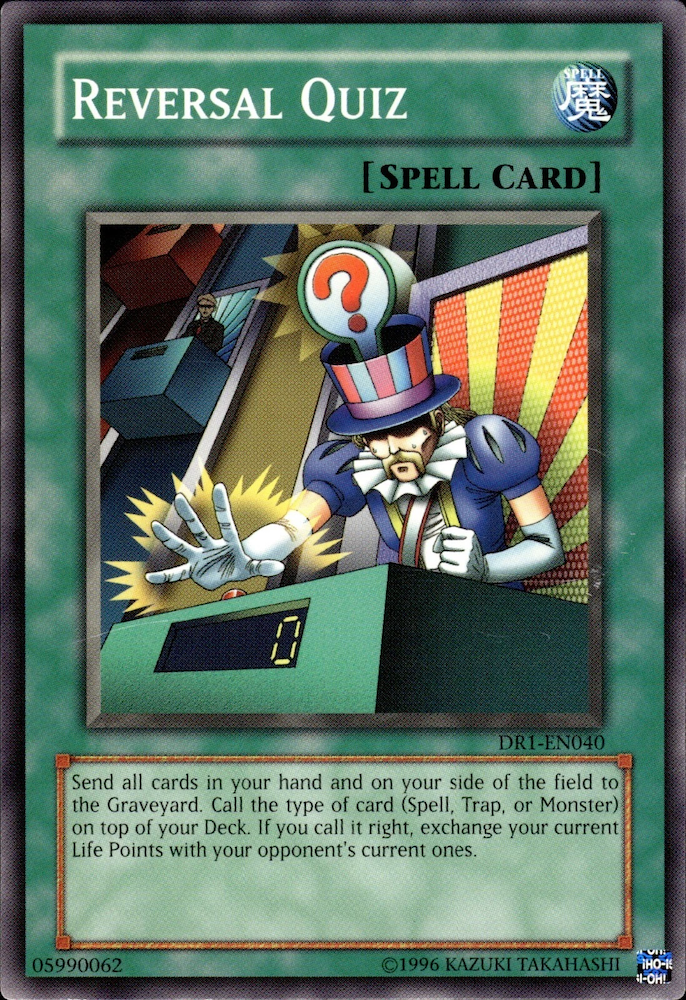 Reversal Quiz, Dark Revelation Volume 1 · DR1-EN040