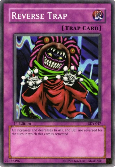 Reverse Trap, Summoned Skull Sample promotional card · SDY-047
