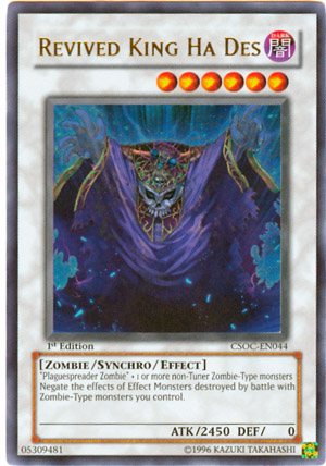 Revived King Ha Des, Crossroads of Chaos Sneak Peek Participation Card · CSOC-EN044