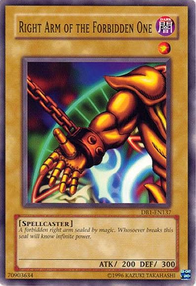 Right Arm of the Forbidden One, Dark Beginning 1 · DB1-EN137