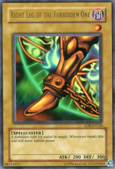 Right Leg of the Forbidden One, Legend of Blue Eyes White Dragon · LOB-120