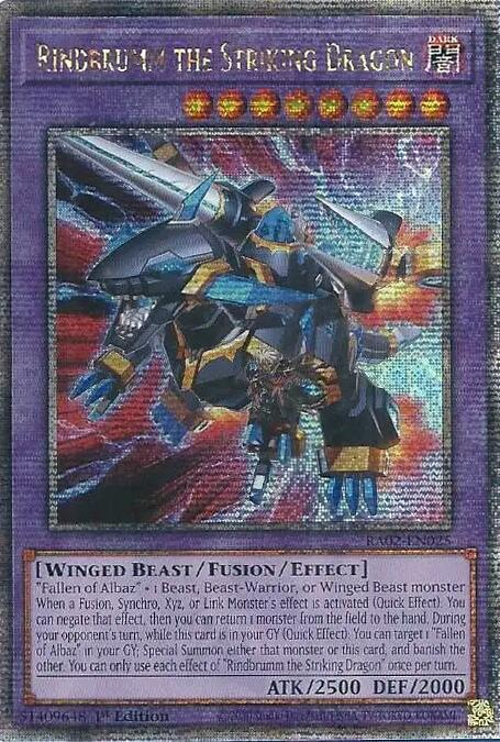 Rindbrumm the Striking Dragon, 25th Anniversary Rarity Collection II · RA02-EN025