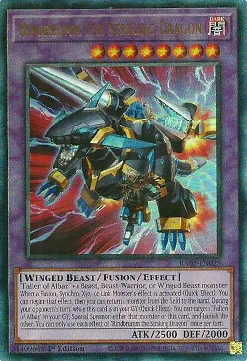 Rindbrumm the Striking Dragon, 25th Anniversary Rarity Collection II · RA02-EN025