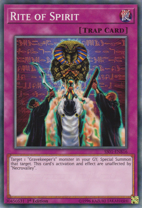 Rite of Spirit, Speed Duel Starter Decks: Destiny Masters · SS01-ENB16