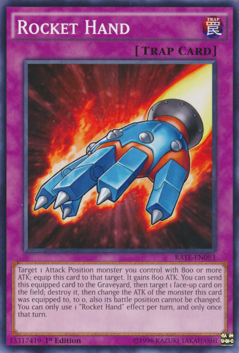 Rocket Hand, Raging Tempest Sneak Peek Participation Card · RATE-EN093