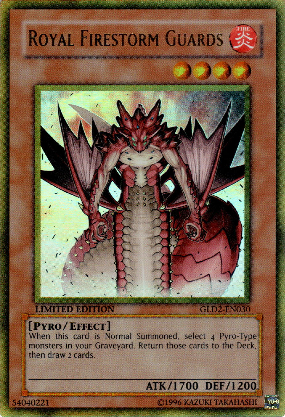 Royal Firestorm Guards, Gold Series 2009 · GLD2-EN030