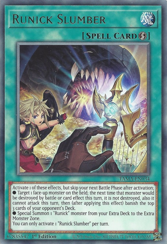 Runick Slumber, Tactical Masters · TAMA-EN034