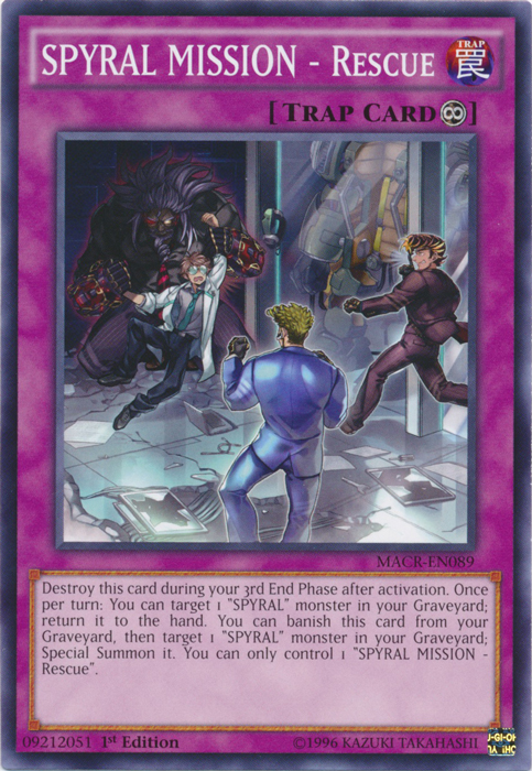 SPYRAL MISSION - Rescue, Maximum Crisis Sneak Peek Participation Card · MACR-EN089