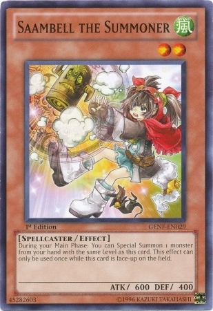 Saambell the Summoner, Generation Force Sneak Peek Participation Card · GENF-EN029