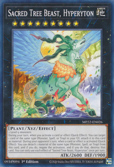 Sacred Tree Beast, Hyperyton, 2022 Tin of the Pharaoh's Gods · MP22-EN026