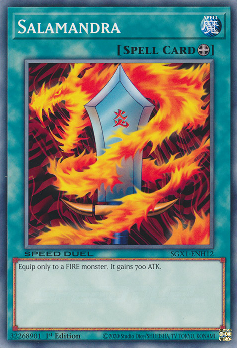 Salamandra, Speed Duel GX: Duel Academy Box · SGX1-ENH12