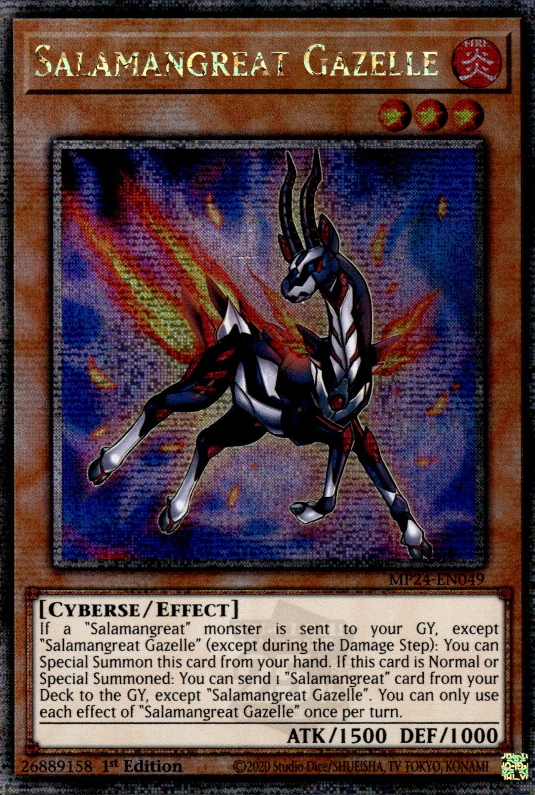 Salamangreat Gazelle, 25th Anniversary Tin: Dueling Mirrors · MP24-EN049
