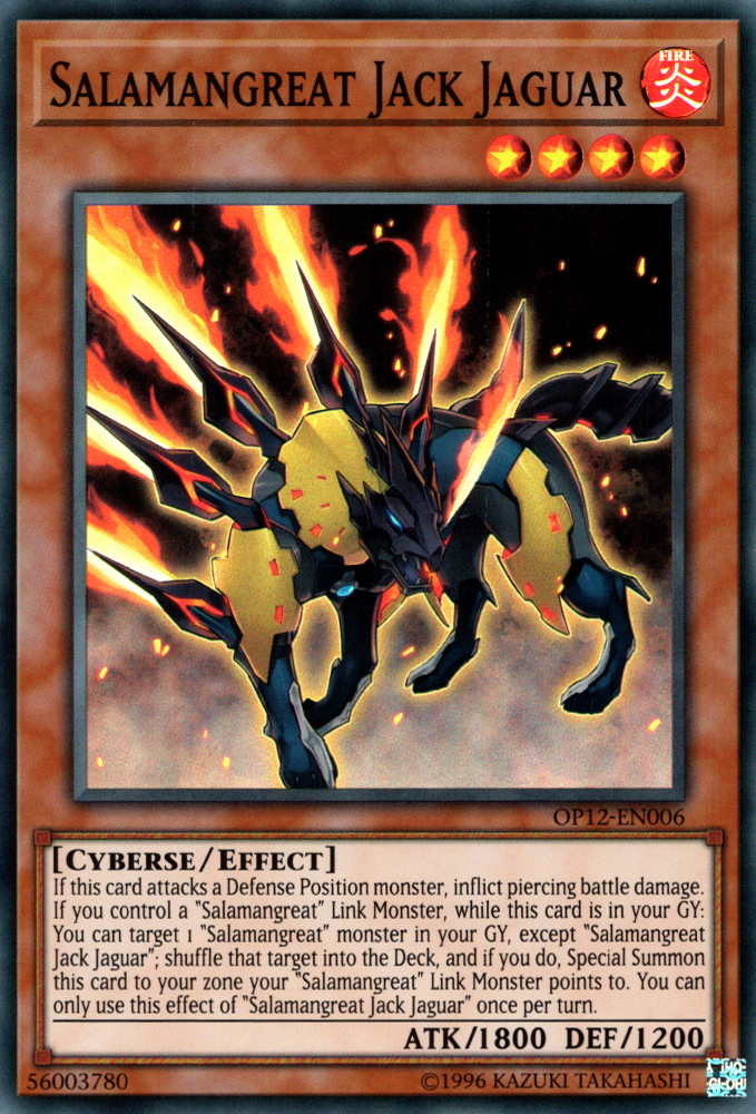 Salamangreat Jack Jaguar, OTS Tournament Pack 12 · OP12-EN006