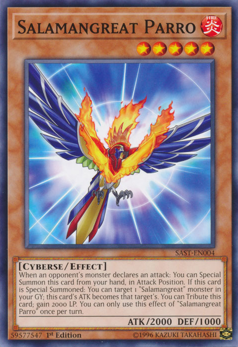 Salamangreat Parro, Savage Strike Sneak Peek Participation Card · SAST-EN004