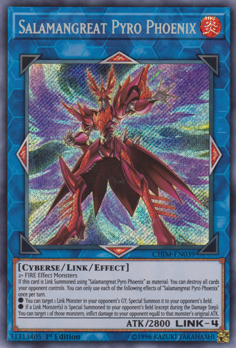 Salamangreat Pyro Phoenix, Chaos Impact Sneak Peek Participation Card · CHIM-EN039