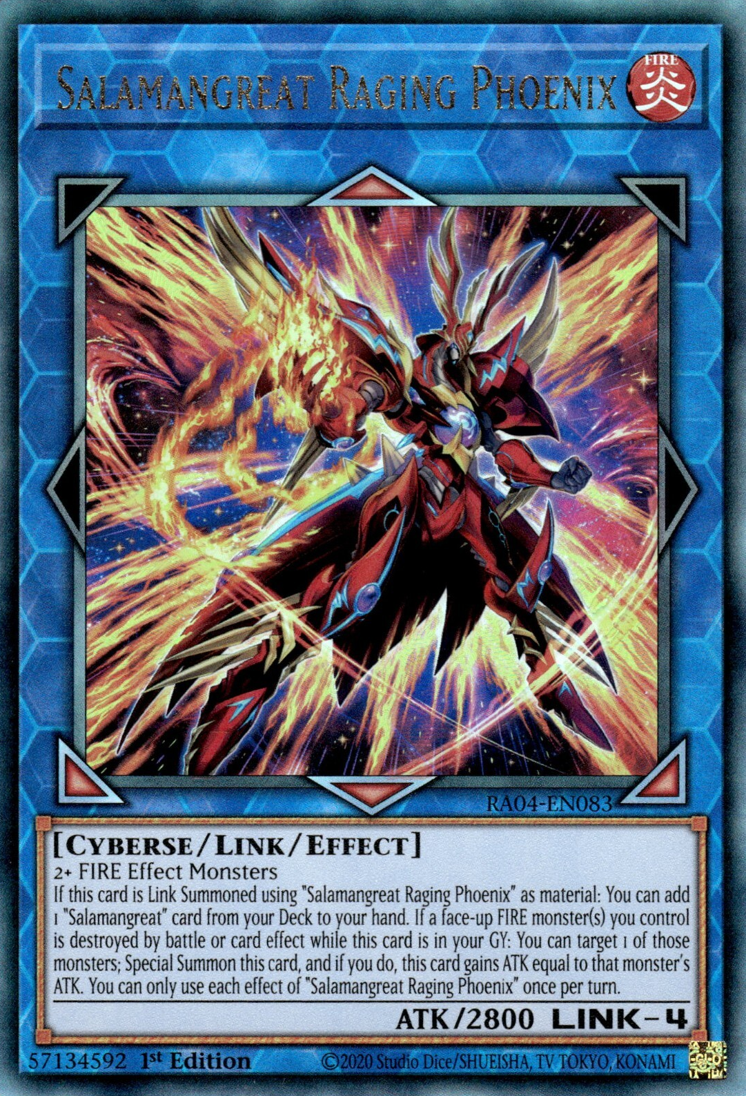 Salamangreat Raging Phoenix, Quarter Century Stampede · RA04-EN083