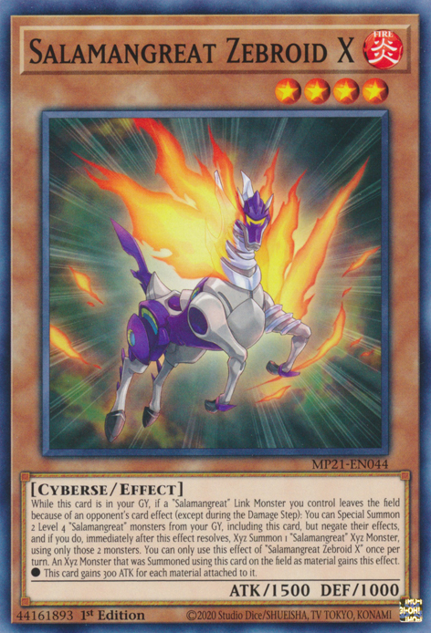Salamangreat Zebroid X, 2021 Tin of Ancient Battles · MP21-EN044
