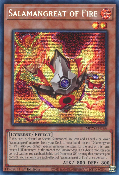Salamangreat of Fire, 2025 Mega-Pack Tin · MP25-EN144