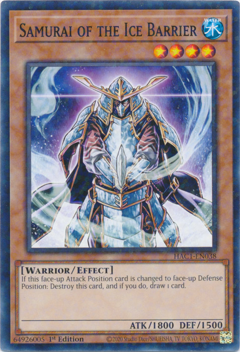 Samurai of the Ice Barrier, Hidden Arsenal: Chapter 1 · HAC1-EN038