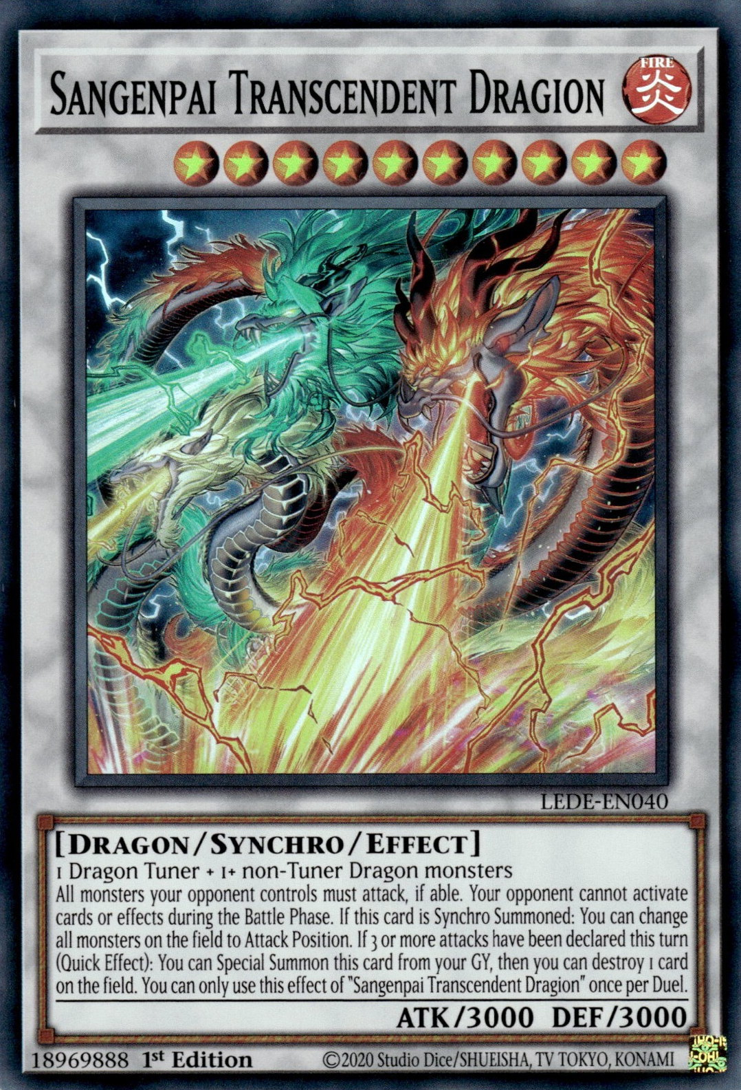 Sangenpai Transcendent Dragion, Legacy of Destruction · LEDE-EN040