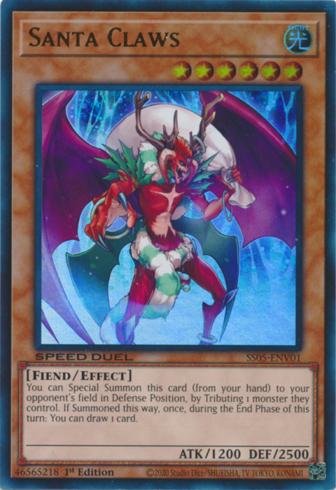 Santa Claws, Speed Duel Starter Decks: Twisted Nightmares · SS05-ENV01