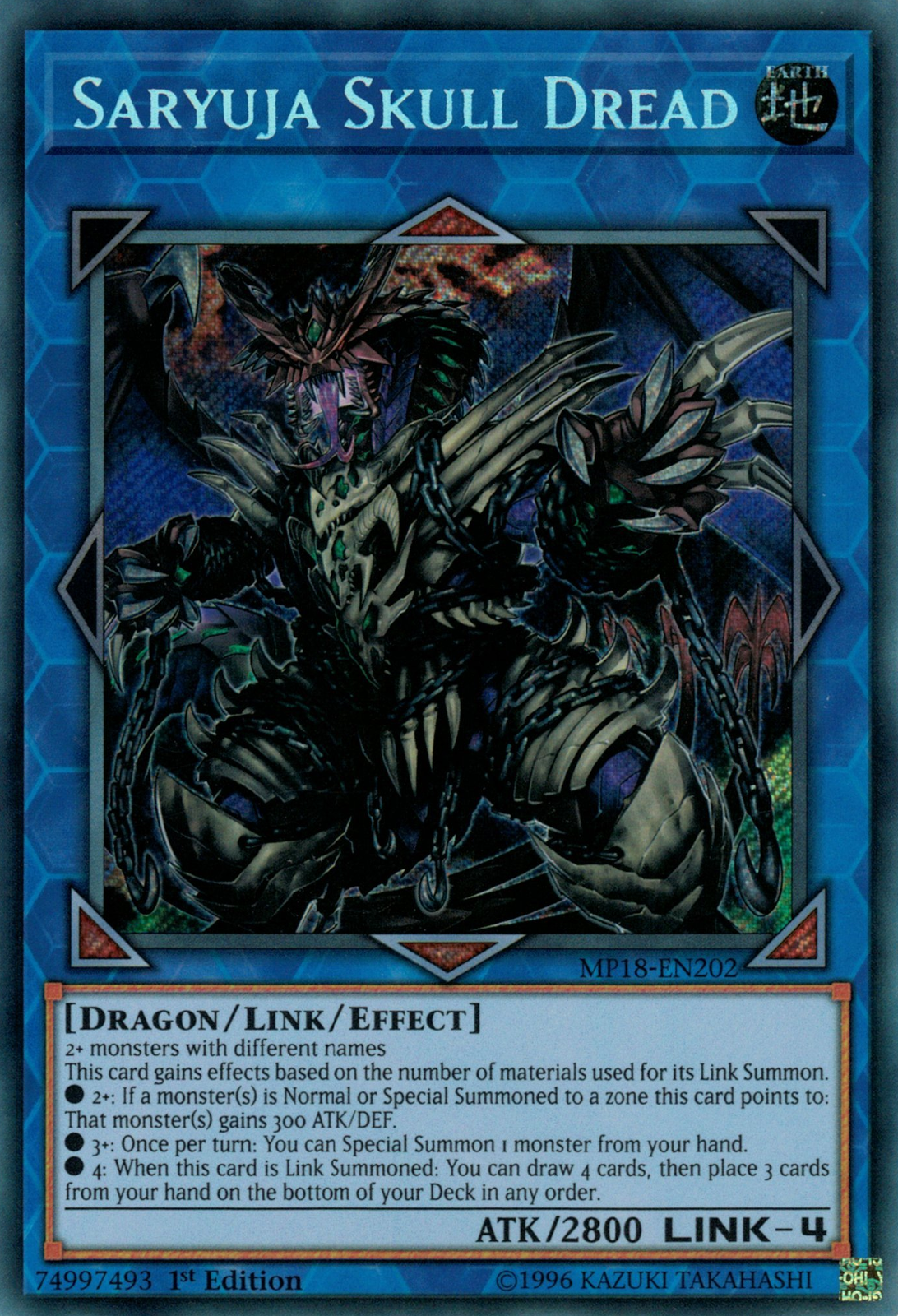Saryuja Skull Dread, 2018 Mega-Tin Mega Pack · MP18-EN202