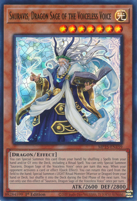 Sauravis, Dragon Sage of the Voiceless Voice, 2025 Mega-Pack Tin · MP25-EN159