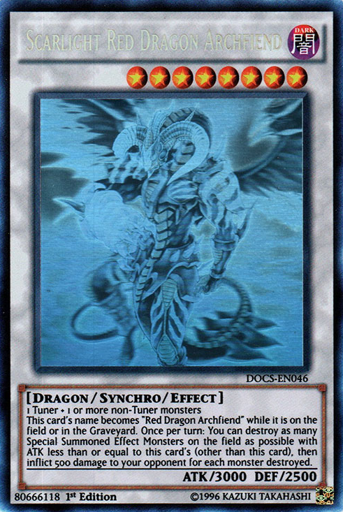 Scarlight Red Dragon Archfiend, Dimension of Chaos Sneak Peek Participation Card · DOCS-EN046