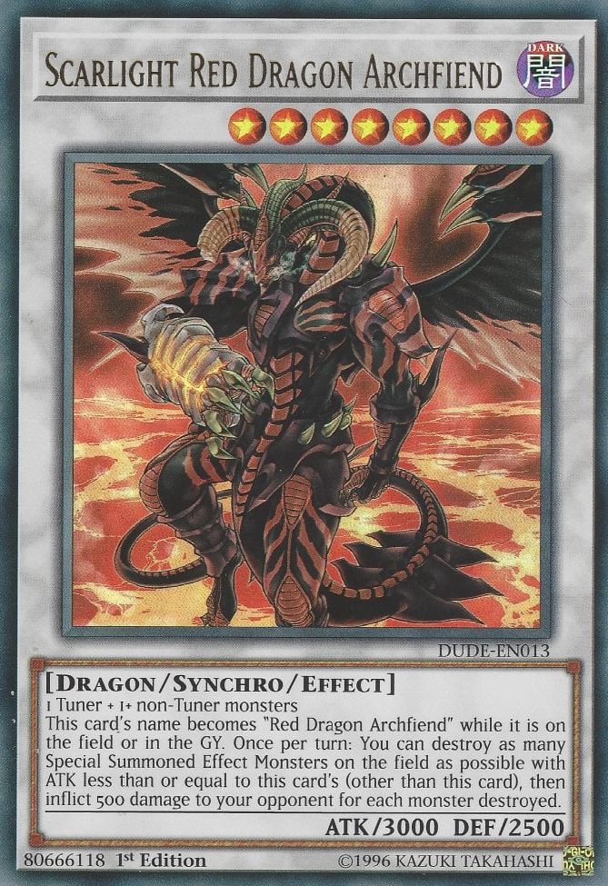 Scarlight Red Dragon Archfiend, Duel Devastator · DUDE-EN013