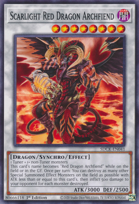 Scarlight Red Dragon Archfiend, Structure Deck: The Crimson King · SDCK-EN041
