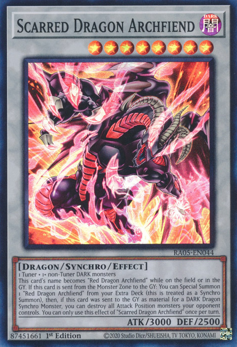 Scarred Dragon Archfiend, Rarity Collection 5 · RA05-EN044