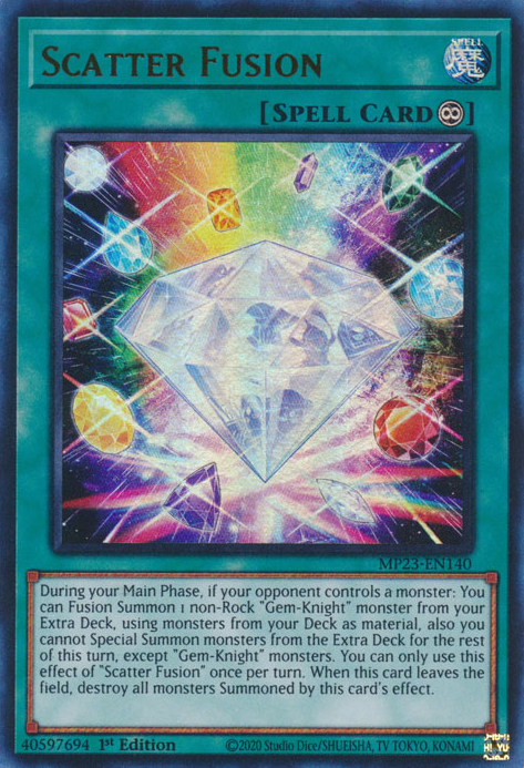 Scatter Fusion, 25th Anniversary Tin: Dueling Heroes Mega Pack · MP23-EN140