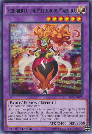 Schuberta the Melodious Maestra, Crossed Souls Sneak Peek Participation Card · CROS-EN039