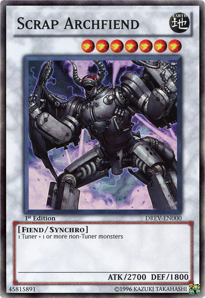 Scrap Archfiend, Duelist Revolution Sneak Peek Participation Card · DREV-EN000