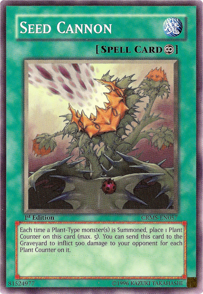 Seed Cannon, Crimson Crisis Sneak Peek Participation Card · CRMS-EN057