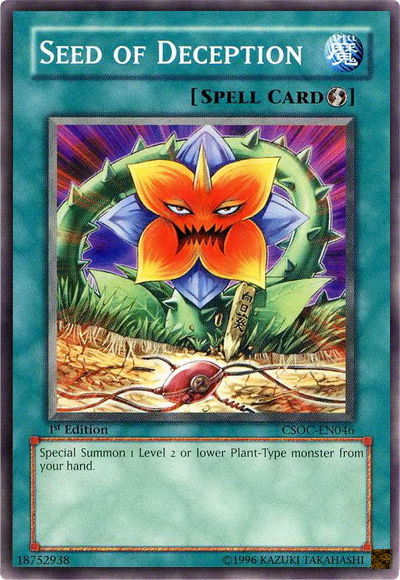 Seed of Deception, Crossroads of Chaos Sneak Peek Participation Card · CSOC-EN046