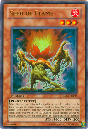Seed of Flame, Crossroads of Chaos Sneak Peek Participation Card · CSOC-EN081