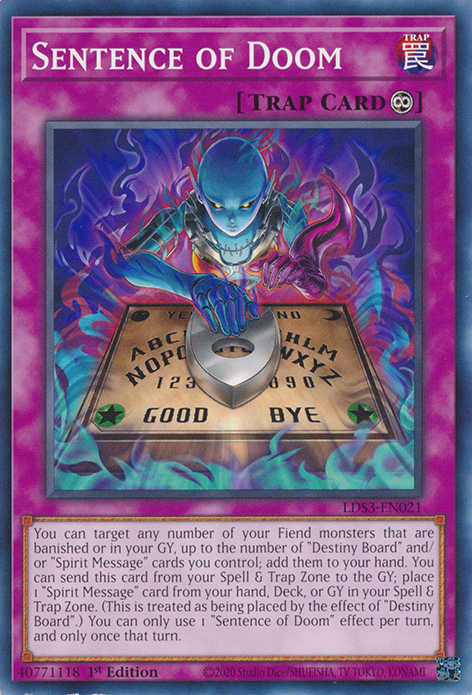 Sentence of Doom, Legendary Duelists: Season 3 · LDS3-EN021