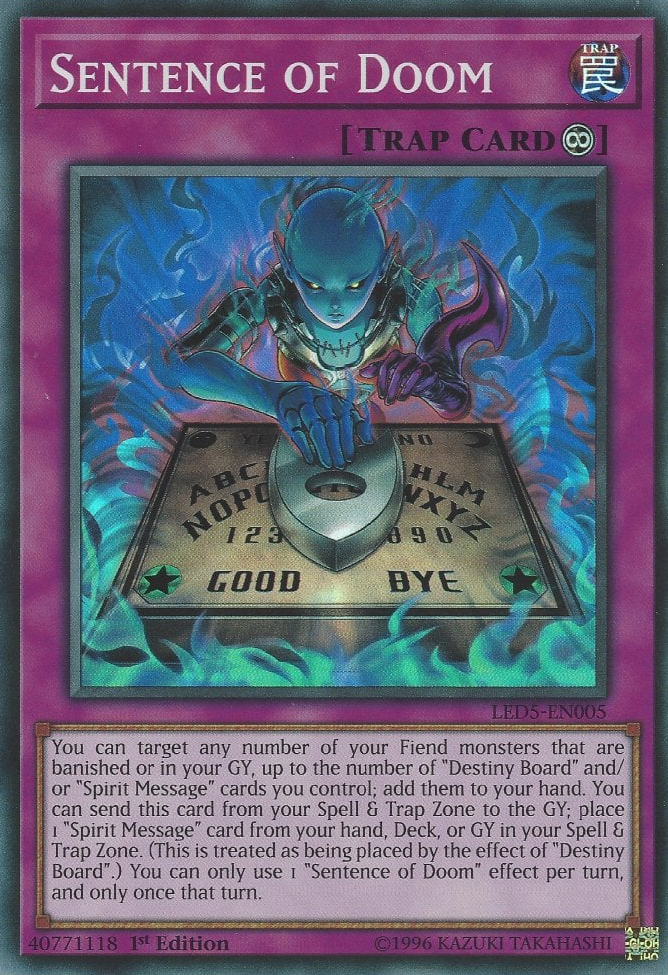 Sentence of Doom, Legendary Duelists: Immortal Destiny · LED5-EN005