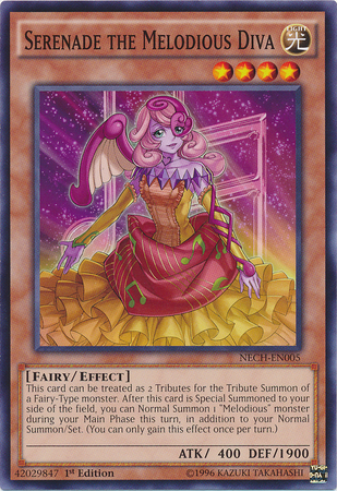 Serenade the Melodious Diva, The New Challengers Sneak Peek Participation Card · NECH-EN005