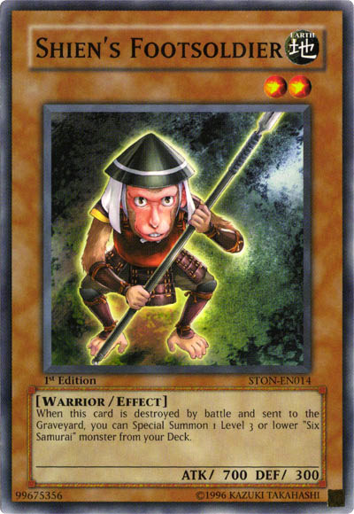 Shien's Footsoldier, Strike of Neos Sneak Peek Participation Card · STON-EN014
