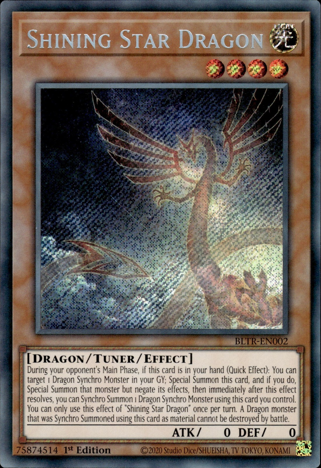 Shining Star Dragon, Battles of Legend: Terminal Revenge · BLTR-EN002