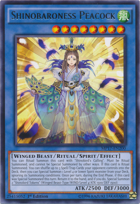 Shinobaroness Peacock, 2017 Mega-Tin Mega Pack · MP17-EN200