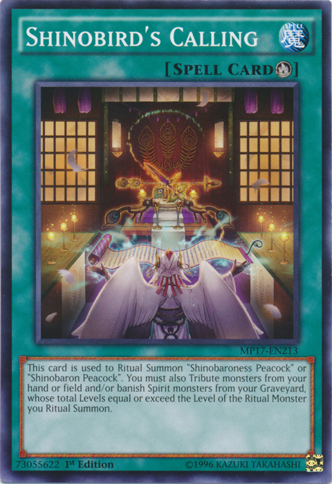 Shinobird's Calling, 2017 Mega-Tin Mega Pack · MP17-EN213