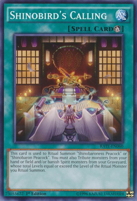 Shinobird's Calling, Raging Tempest Sneak Peek Participation Card · RATE-EN060